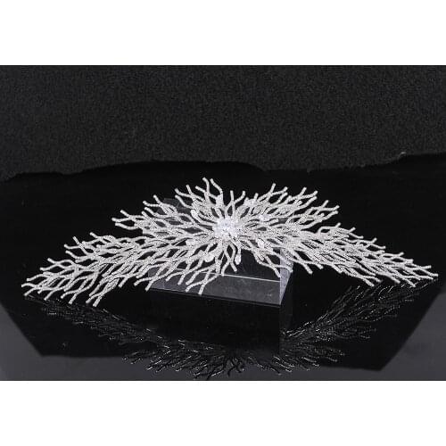 Luxury Creative Wave Tiaras High Quality Bridal Headpieces Crystal Headbands Crown for Wedding