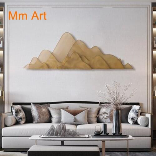 Light Luxury New Chinese Style Metal Iron Art Wall Decoration and Wall Hanging Wall Decoration Pendant Wall Decoration