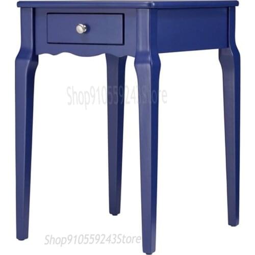 Modern Multi-color Living Room Small Table Simple With Drawers Creative Sofa Corners A Few Solid Wood Legs Storage Small Side Ta