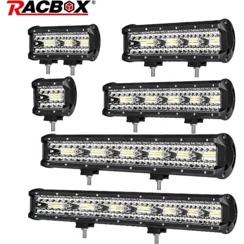 Triple Row Combo Led Light Bar 4 7 9 12 15 18 20 inch Led Work Light Driving Offroad Boat Car Tractor Truck 4x4 SUV ATV UTV UAZ