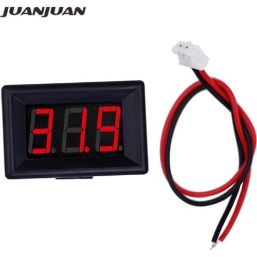 High Quality Mini Digital Voltmeter LED Display 3 bit DC2.4-30V Voltage Meter Voltage tester Detector for car motorcycle 46% of