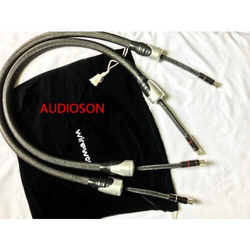 Wirewoo XLR Interconnect audio cable Siler-plated copper OD2.0*1+1.5*2 --1.5M