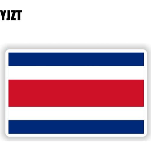 YJZT 13.5CM*8CM Car Styling Republica De Costa Rica Flag Decal Bike Car Sticker 6-1786
