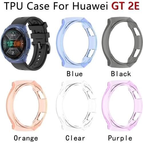 TPU Protective Case Cover for Huawei Watch GT 2E GT2E GT2 E Protection Cover Shell Smart Watch Bracelet Colorful Protector Cover