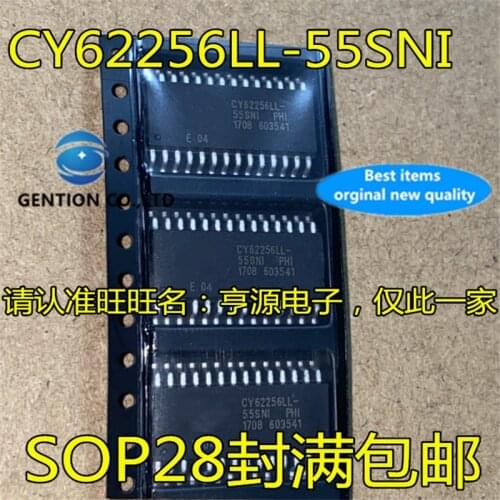 10Pcs CY62256LL CY62256LL-55SNI SOP24 Memory static memory chip in stock 100% new and original