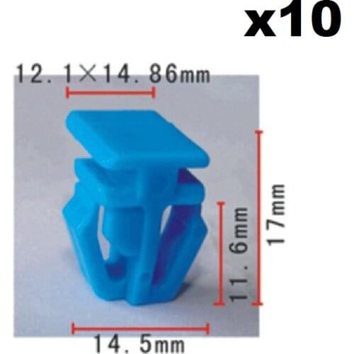10pcs Nylon For Honda CIVIC CR-V 1996-On Body Side Moulding Clips / Door interior trim plate fixed buckle / Retainer Clips