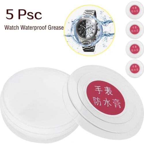 5 Pcs Silicone Grease Waterproof Watch Cream Upkeep Repair Restorer Tool For Watch Lubrication Household Practical Watch Repair