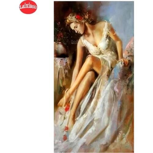 5D DIY Diamond Painting Hot home art, sexy woman cross stitch full square/round diamond embroidery mosaic painting