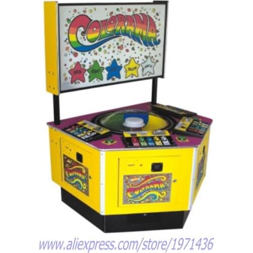 Colorama 4 players Coin Operated Roulette Amusement Arcade Redemption Tickets Game Machine