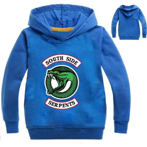 Kids Hoodie South Side Serpents Harajuku Riverdale Boys Hoodies Girls Sweatshirts Pullover Outwear Costume children Clothes Top