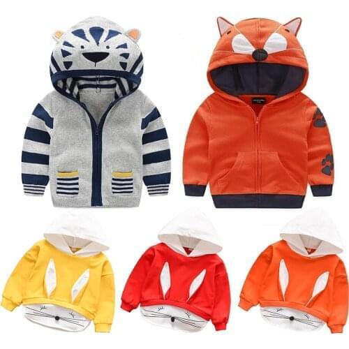 Baby Girls Hooded Down Jackets For Kids Coats Autumn Boys Cartoon Warm Jacket Coat Jacket Toddler Girl Zipper Jacket Outerwear
