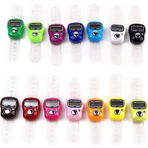 Mini LCD Display Electronic Digital Golf Finger Tally Counter Calculator