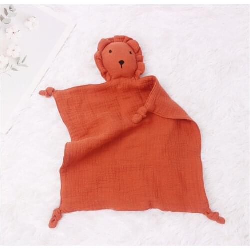 Cotton Appease Towel For Baby Soft Animal Lion Comforter Blanket Newborn Sleeping Dolls Kids Nursing Cuddling Sleep Blanket Toys