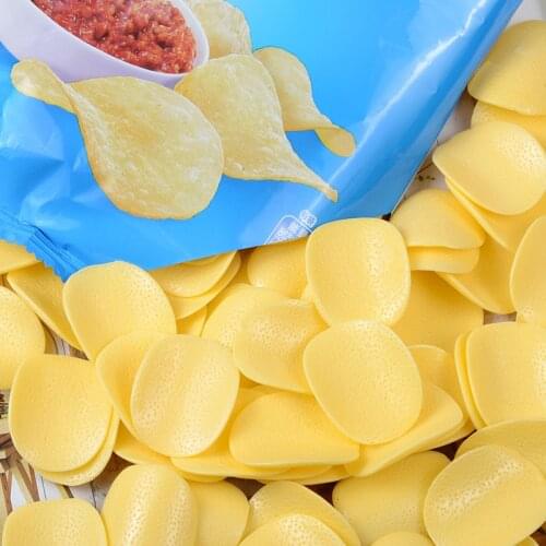 6pcs Simulation potato chips Filler For Clear/Fluffy Mud Box Toys Kids Lizun Slime DIY Kit Accessories Children Modeling Clay