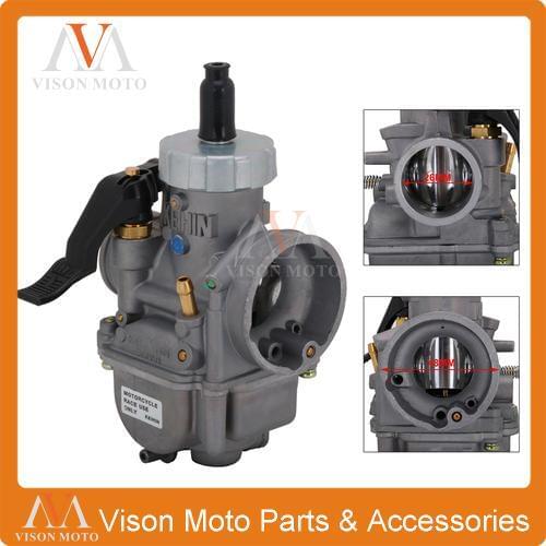Motorcycle Carburetor Carb PE26 26mm Manual Auto Flat Slide For NSR140 NSR 140 Racing Scooter Moped ATV Dirt Bike Auto Control