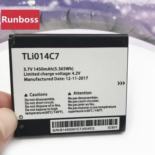 Original TLi014C7 Mobile Phone Battery 1450mAh For Alcatel OneTouch Pixi First 4024D 4024X 4.0" One Touch Cell Phone Battery