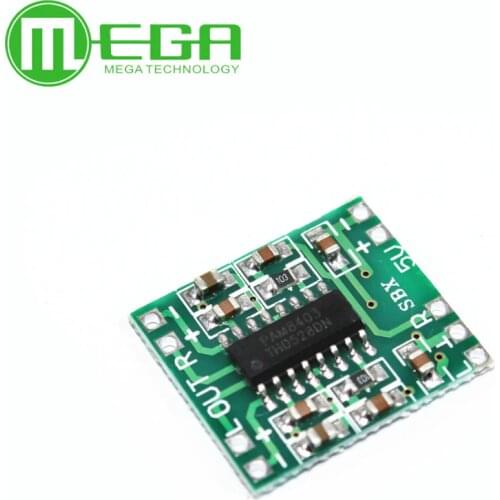 10pcs PAM8403 Super mini digital amplifier board 2 * 3W Class D digital amplifier board efficient 2.5 to 5V USB power supply