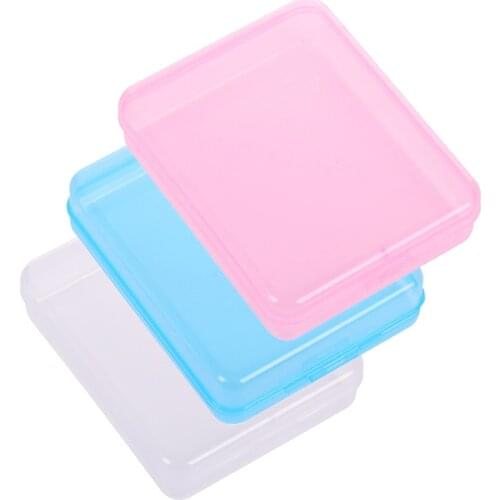 Portable Disposable Face Masks Dustproof Moisture-proof Transparent Storage Box Band-aid Temporary Storage Folder Organizer