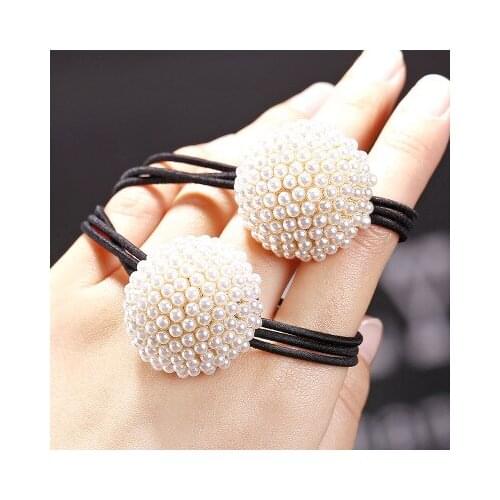 Hot Sale Korean New Pearl Hair Rope Women Headbands Fashion Jewelry Gift