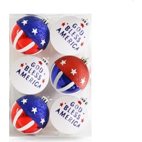 Gelebrate Independence Day Fourth of July Christmas Ball Christmas Decorations for Home