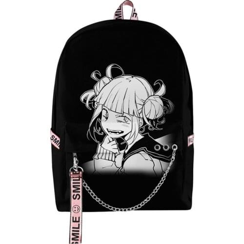 Anime Boku No Hero Academia 3D Backpack Bakugou Himiko Toga Shoto School Bag Laptop Backpack Travel Bag Student School Bag