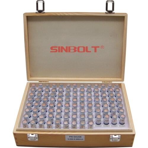 Sinbolt Pin gauge/pin gauge Set 9.000mm--10.000mm,101pcs+Pin Gauge Handle,fast delivery
