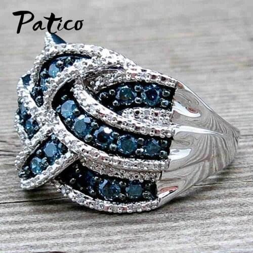 Brand New Women 925 Sterling Silver Rings Europe Style Inlaid Heart Shape Engagement Ring Cubic Zirconia Anillos Mujer Jewelry