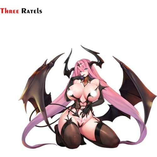 Three Ratels FC583 sexy girl pink hair Alice last origin game Car Sticker Decal Suitcase Motorcycle Auto notebook