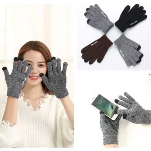 Winter Gloves for Men and Women -Upgraded Touch Screen Anti-Slip Silicone Gel - Elastic Cuff- Soft Lining Knit Stretchy Material
