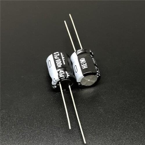 10pcs/100pcs 47uF 100V NICHICON HE Series 10x12.5mm Extremely Low Impedance 100V47uF Aluminum Electrolytic Capacitor