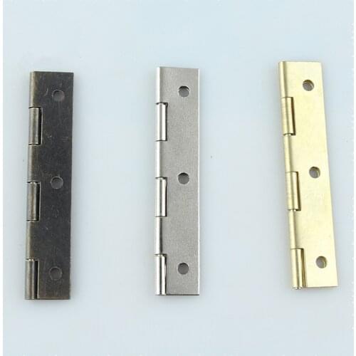 10pcs 59*19*0.5 Long Row Door Hinge Long Cupboard Hinges Harrow Hinge Copper Bronze Antique Silver Nickel Plated White