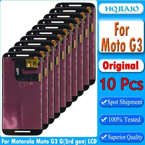 10 pieces/lot Test Assembly For Motorola MOTO G3 G 3rd gen XT1544 XT1550 XT1540 Touch Screen Digitizer Display LCD For Moto G 3