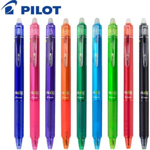 2Pcs Pilot LFBK-23EF/F Push Type Erasable Neutral Pen 0.5mm/0.7mm Replaceable Core Warhead Multicolor Student Stationery