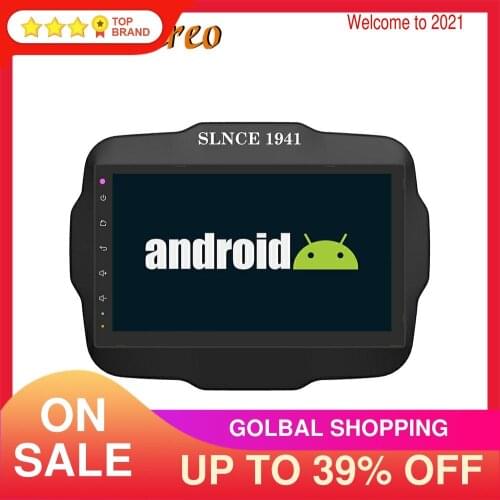 Android 9 Car No DVD Player GPS Navigation For Jeep Renegade 2016-2018 Auto Radio Multimedia Player Head Unit RHD Touch Screen