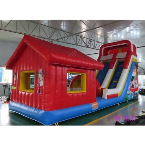 Free shipment to port, 10x3x5mH inflatable slide, commercial bouncy slide jumper house for kids