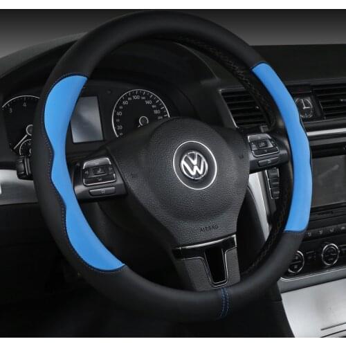Car Steering Wheel Cover D Shape For VW GOLF 7 2015 POLO JATTA Passat Tiguan For Nissan Qashqai J11 X-trail T32 2015- 2017 2018