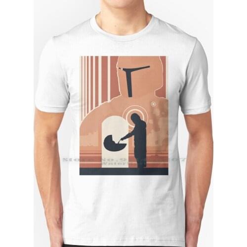 The Manda Kid Hug Gru , Go , Toys Gift , Boyfriend , Girlfriend T Shirt 100% Pure Cotton Mandolorian Mandolorian Mando