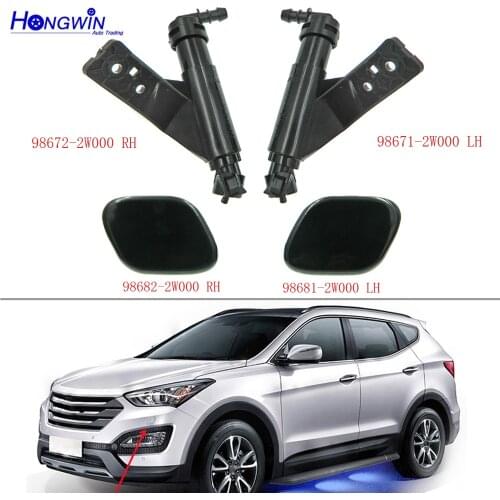 98671-2W000&98672-2W000 Headlight Water Spray Nozzle+98682-2W000&98681-2W000 Cap Fit Hyundai Santa fe DM 13-15 986712W000