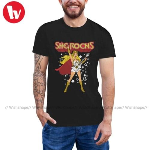 She Ra T Shirt She Rocks T-Shirt Printed 100 Cotton Tee Shirt Short Sleeve Men Fun Summer Oversized Tshirt
