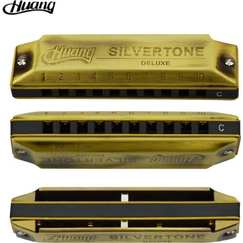Blues Harmonica 10 Holes Harmonica Harpa Diatonic Key of C Huang Armonica For Beginners Instrumento Musical Blue Harmonica C