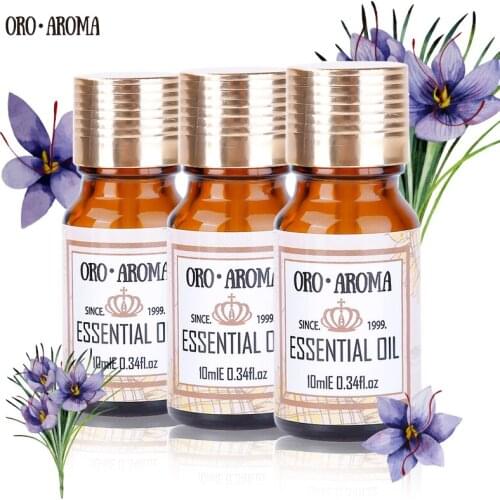 Famous brand oroaroma Castor Helichrysum Peppermint Essential Oils Pack For Aromatherapy, Massage,Spa Bath 10ml*3