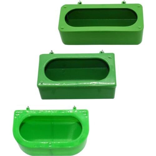 Pigeon breeding feeder 2 in 1 Plastic Parrot Bird Feeder Bowl Dual Feeding Cup Pigeons Rectangular Trough Parrot Cup 15 pcs