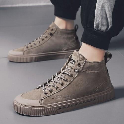 Hot Shoes Casual Sneakers Casual Shoes Men Leather Man Fashion Sports Sneakers Black Mens Causal For Mens Leisure Loafers