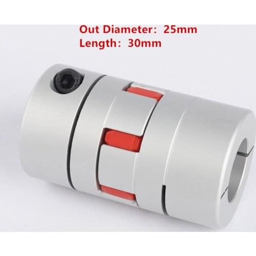 Hot sale 4pcs/lot XB Coupler Aluminium Plum Flexible Shaft CouplingMotorD25 L30 5/6/6.35/8/10/12mmElastic screw motor coupling