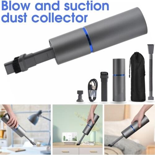 Multifunctional Wireless Air Duster Handheld Vacuum Cleaner Rechargeable Dust Blower Deeping Cleaning Tool for PC Car Office