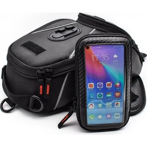 Motorcycle Black Tank Bags Multifunction Motos Luggage Universal Motorbike Phone Navigation Oil Fuel Tank Bags Seat Tail Pack