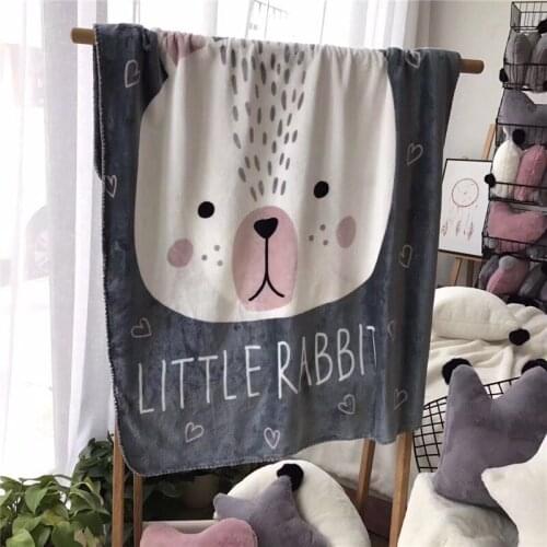 Baby Blanket Kids Soft Infant Envelope Fleece Swaddling Lovely Rabbit Fox Bear Blankets Baby Stroller Bedding Cover Blanket Bebe
