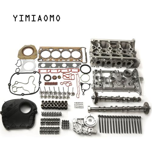 New Cylinder Head Rebuild Engine Overhaul Repair Kit Camshaft Valves Seals Gaskets For VW Passat CC Golf Audi A4 A5 TT 1.8 2.0T