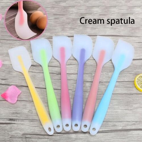 Cake cream silicone spatula Butter Mixer Cake Brush Mixing Batter resistant Scraper Silicone Pastry Spatula Baking Pastry Tools