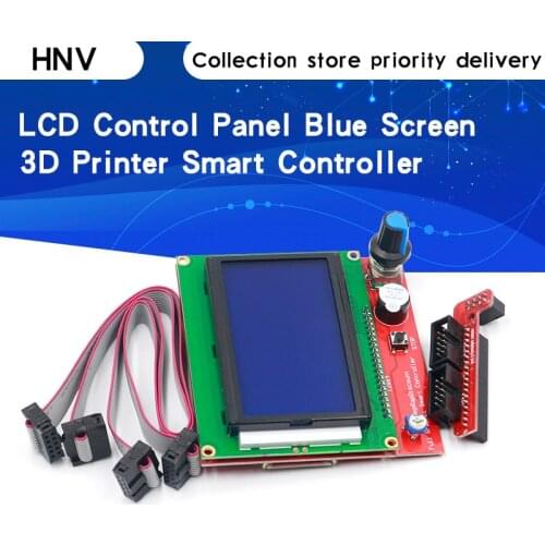 3D printer smart controller RAMPS 1.4 LCD 12864 LCD control panel blue screen